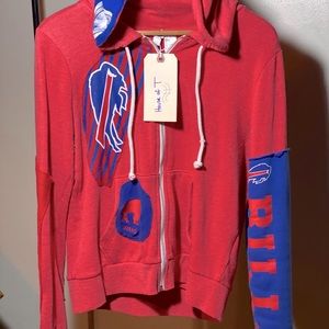 Upcycled Handbuilt Buffalo Bills Sweatshirt